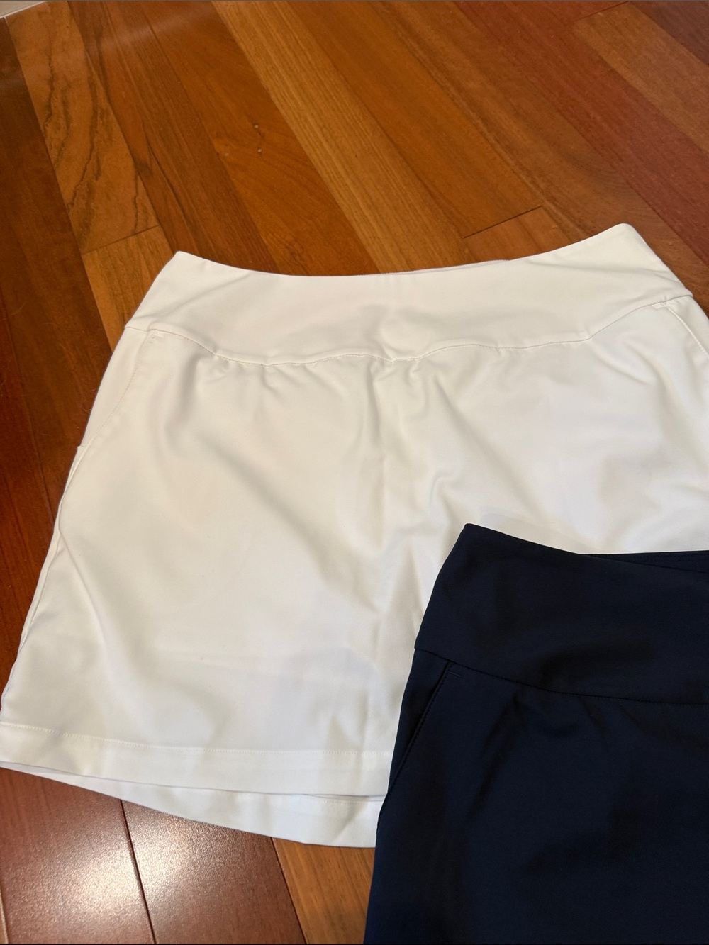 adidas White and Navy Performance Mini Skirt Duo - Picture 3 of 5